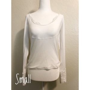 White small long sleeve